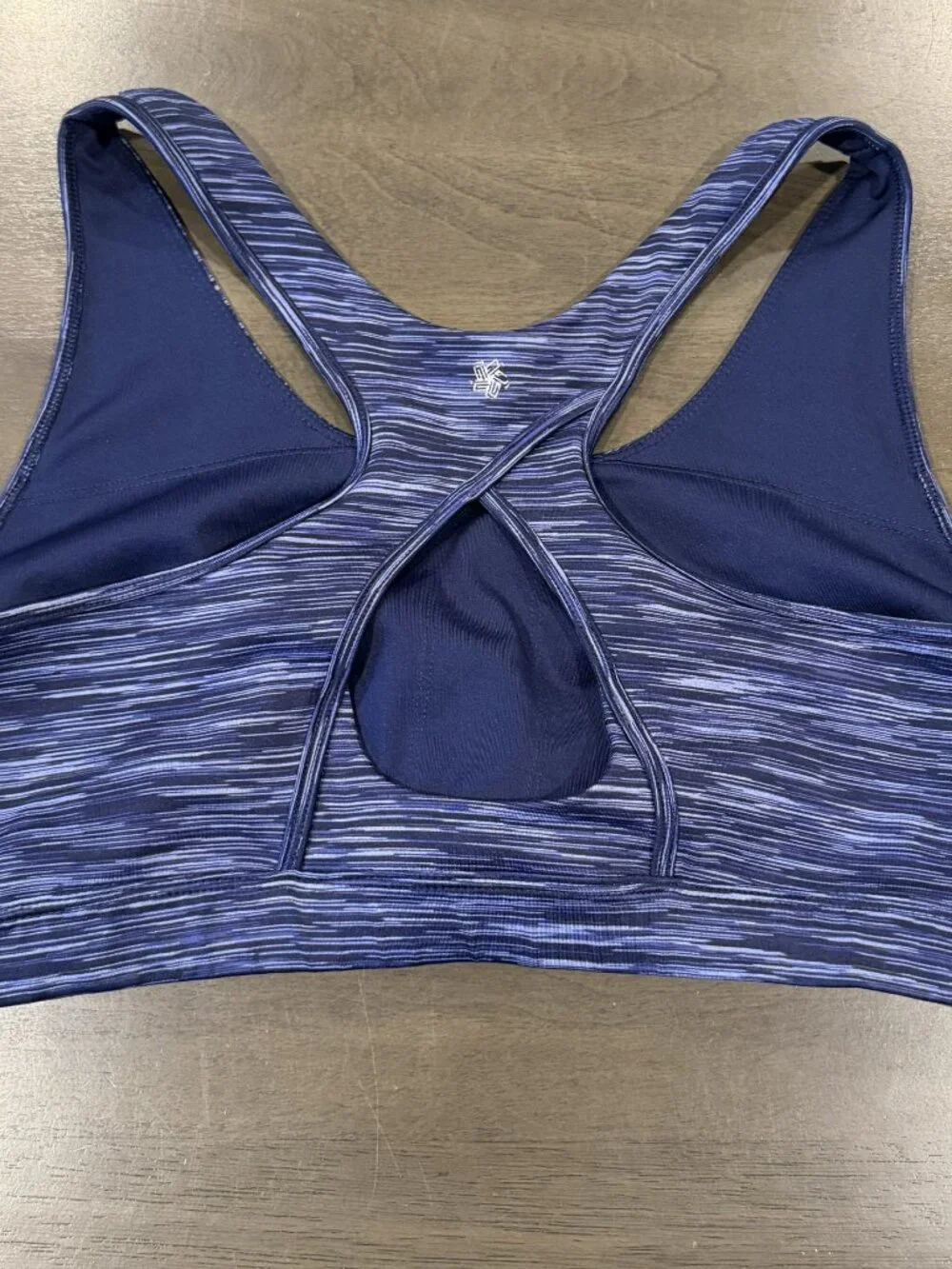 Tek Gear Women's Medium Support Racerback Sports Bra Navy XL Athletic Workout